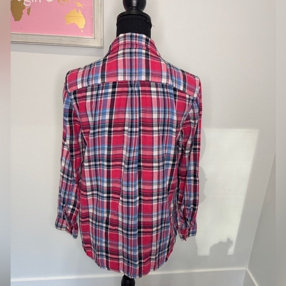 Talbots Plaid 3/4 Button Up Long Sleeve Women’s (S) - Picture 5 of 7